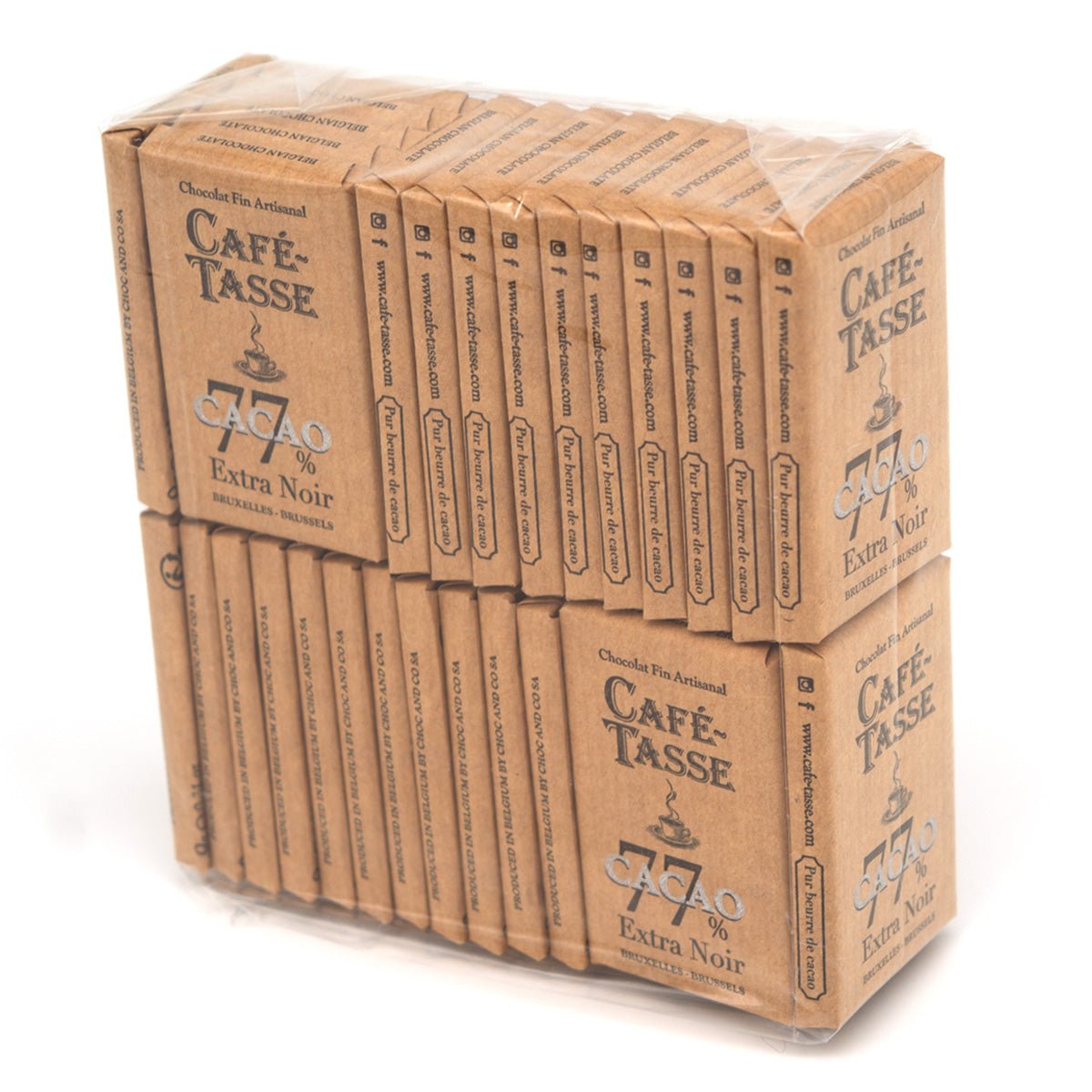 Cafe-Tasse Extra Noir 77% Extra Dark Chocolate Mini-Bars
