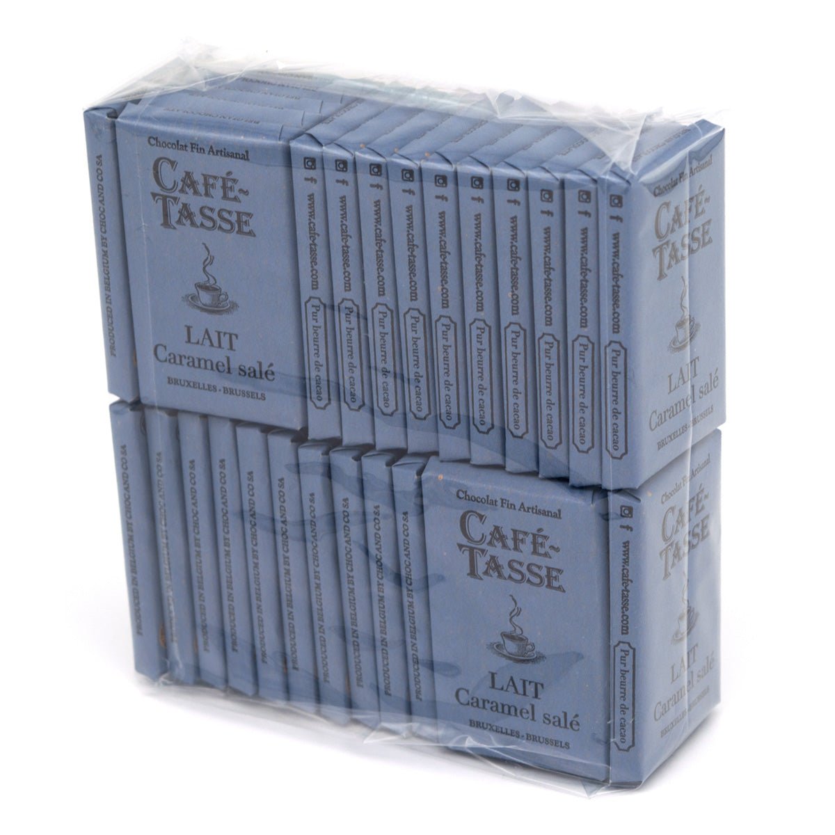 Cafe-Tasse Lait Caramel Salé 38% Milk Chocolate & Salted Caramel Mini-Bars