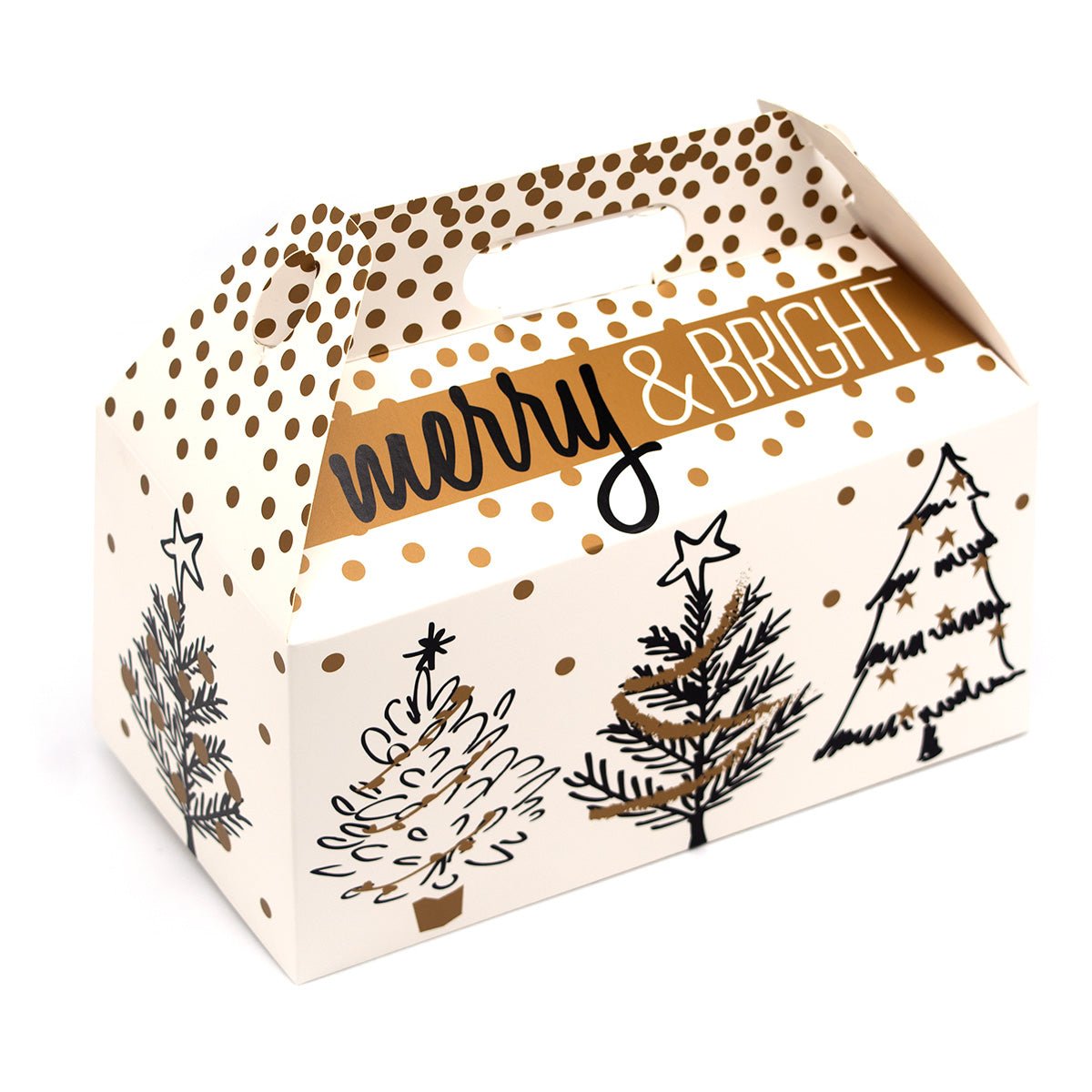Chocosphere Golden Holiday Trees Gable Gift Box – Add-on