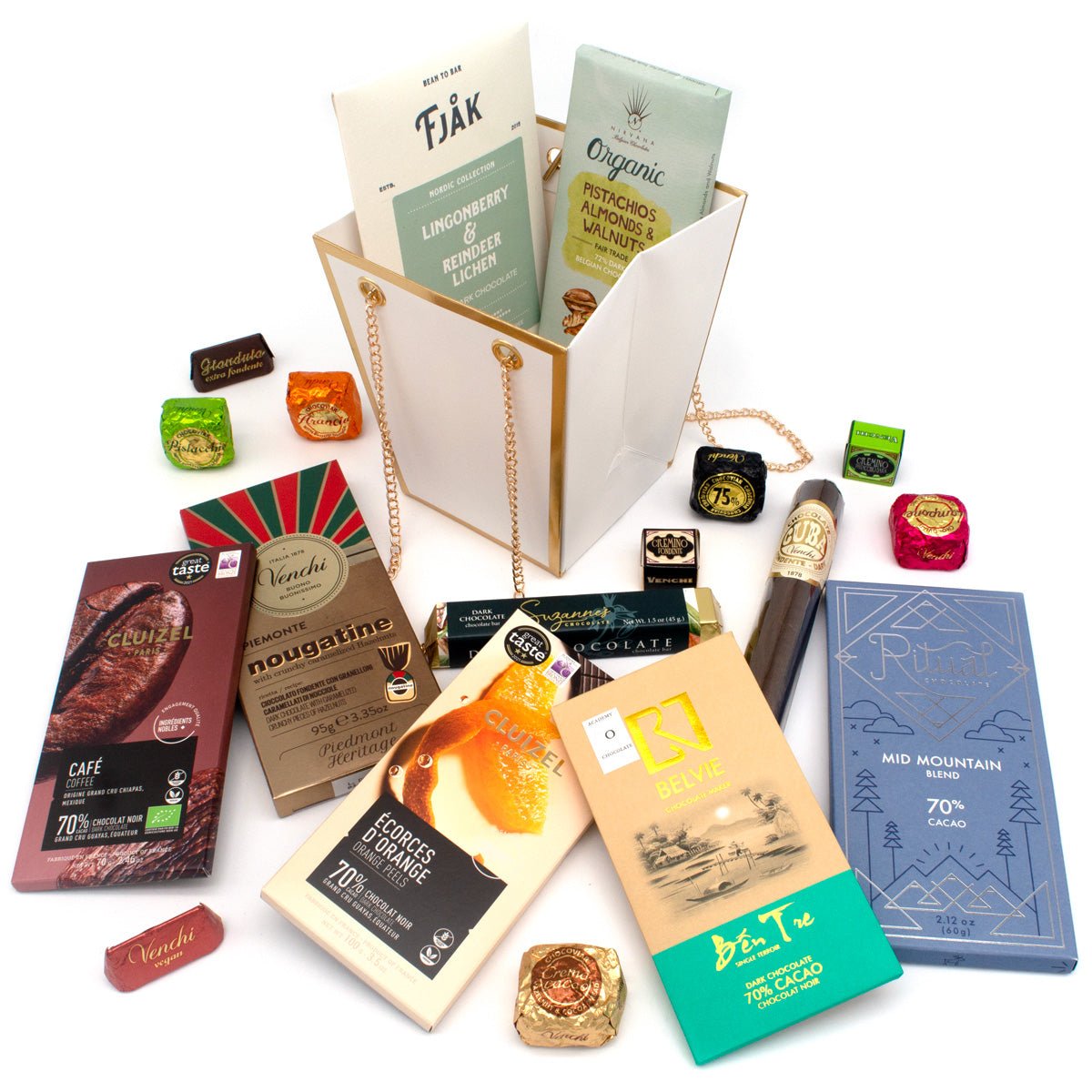 Chocosphere Assorted Chocolate Bar & Confections Gift Bag