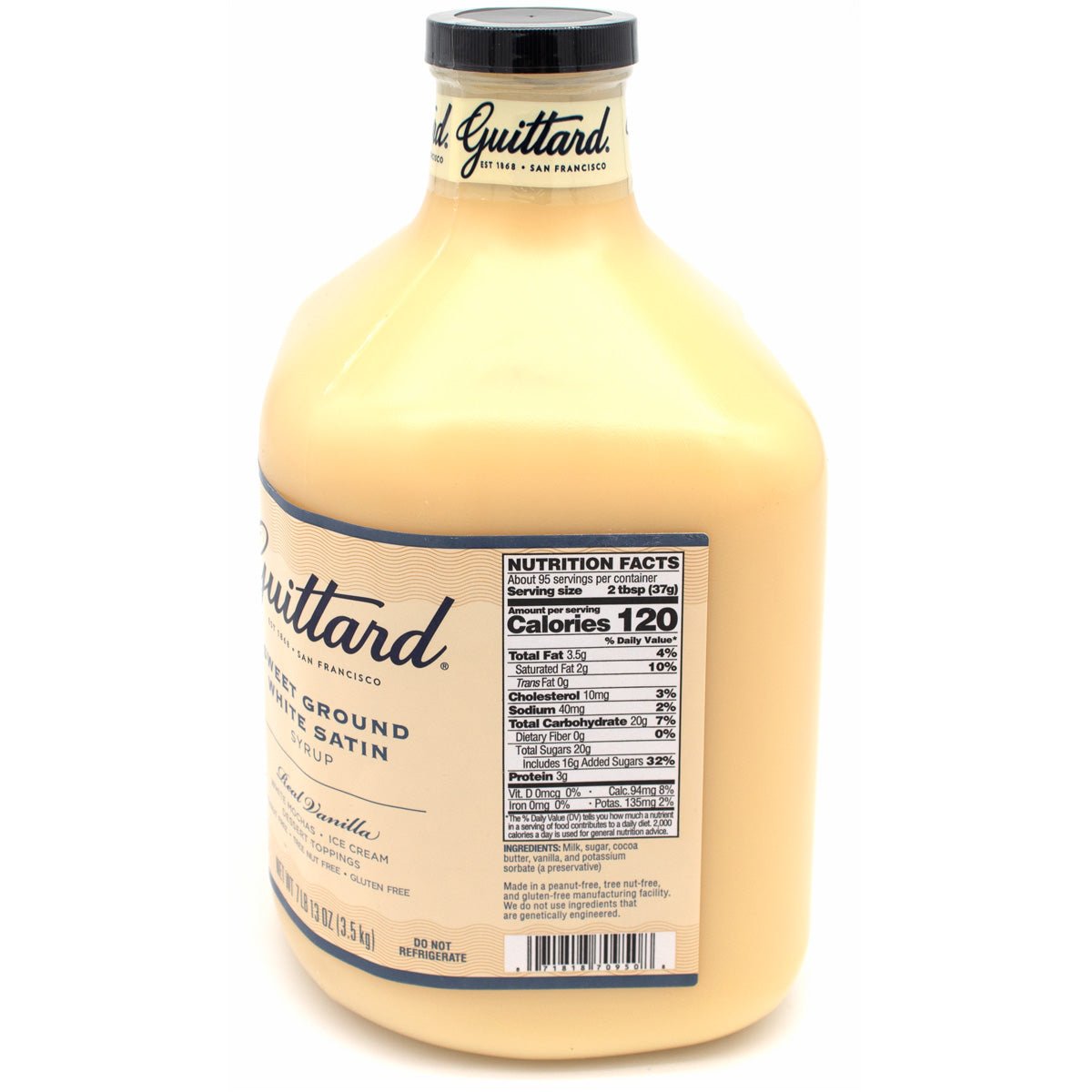 Guittard White Satin Syrup - 3.5 kg