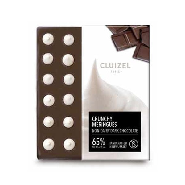 Michel Cluizel 65% Dark Chocolate with Crunchy Meringue Bar - 70g (Past Date)