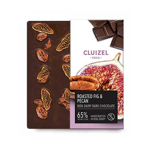Michel Cluizel 65% Dark Chocolate with Roasted Fig & Pecans Bar - 70g (Past Date)