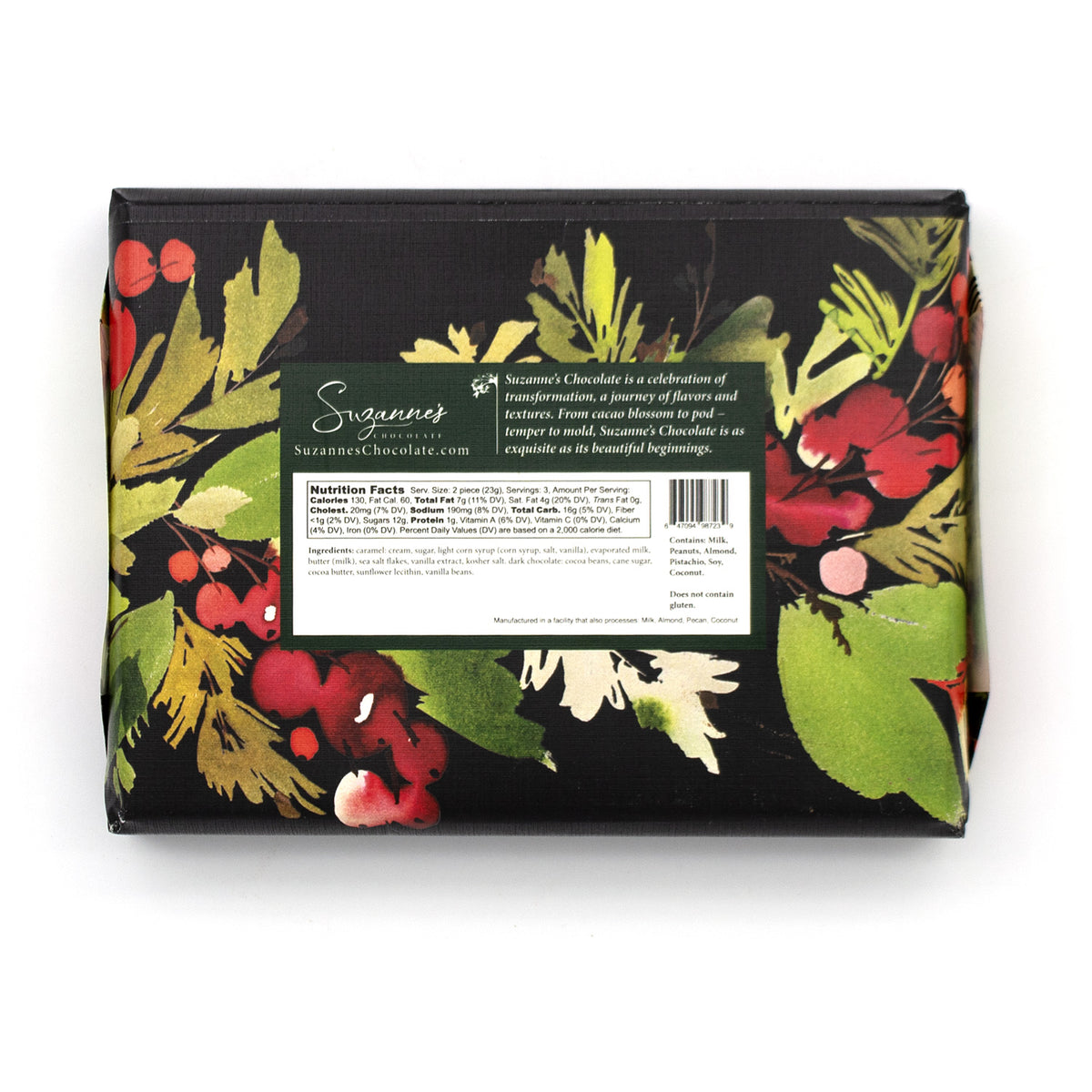 Suzanne's Chocolate Mixed Dark & Milk Salted-Caramels Box - 12-pc - 120g