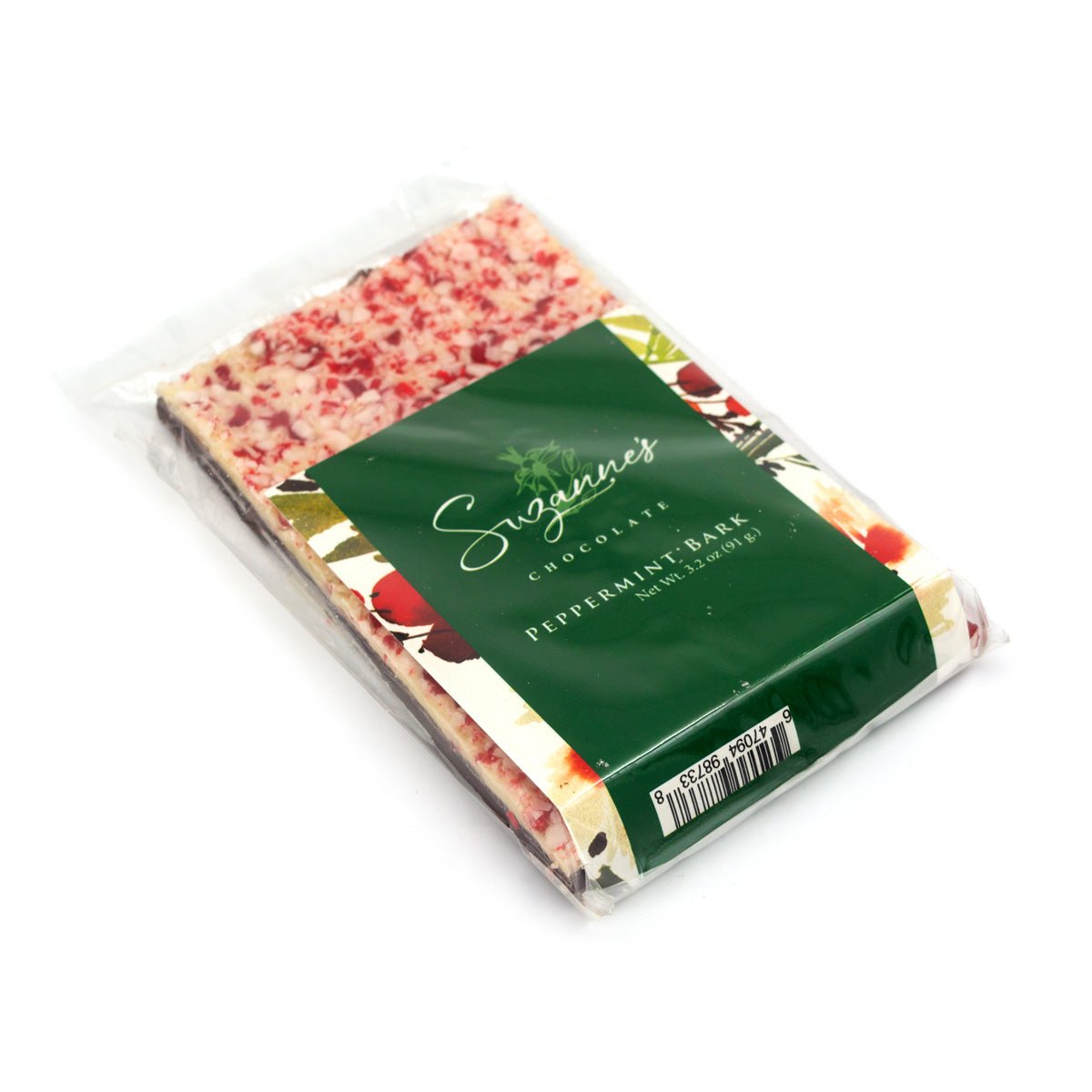 Suzanne's Chocolate Peppermint Chocolate Bark - 90g