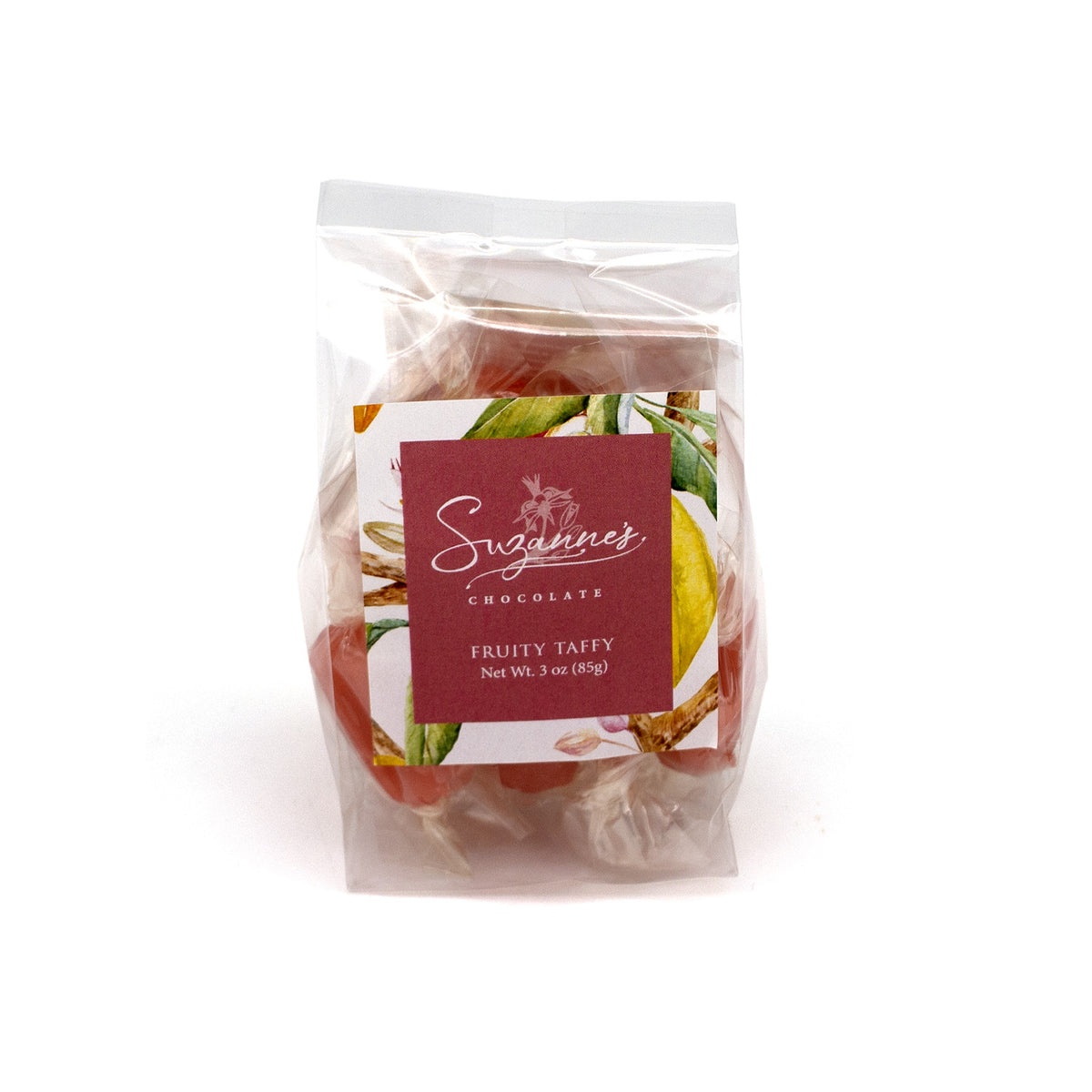Suzanne's Chocolate Strawberry Fruity Taffies - 10-pc - 85g