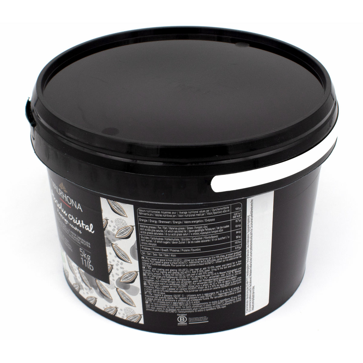 Valrhona Absolu Cristal Neutral Glaze Pail - 5 kg