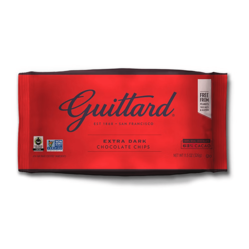 Guittard 63% Extra Dark Chocolate Chips Bag - 325g