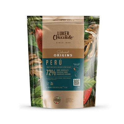 Luker Chocolate Peru Single Origin 72% Dark Chocolate Couverture Discs