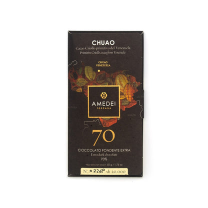 Amedei Chuao 70% Single Origin Bittersweet Dark Chocolate Bar - 50g