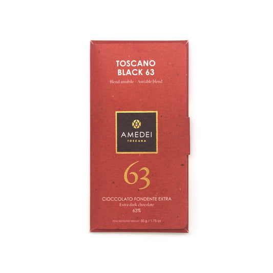 Amedei Toscano Black 63% Dark Chocolate Bar - 50g