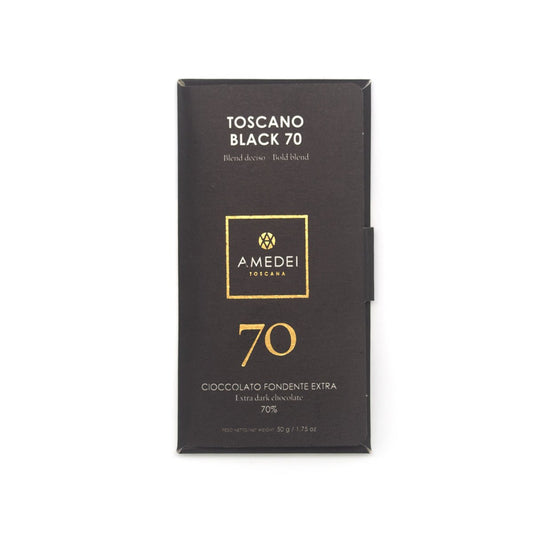 Amedei Toscano Black 70% Dark Chocolate Bar - 50g