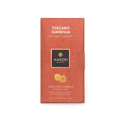 Amedei Toscano Cioccolato Gianduja 32% Milk Chocolate & Hazelnut Bar - 50g (Past Date)