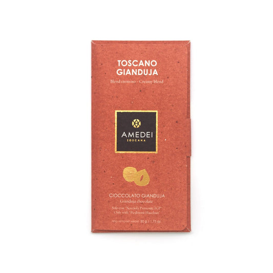 Amedei Toscano Cioccolato Gianduja 32% Milk Chocolate & Hazelnut Bar - 50g