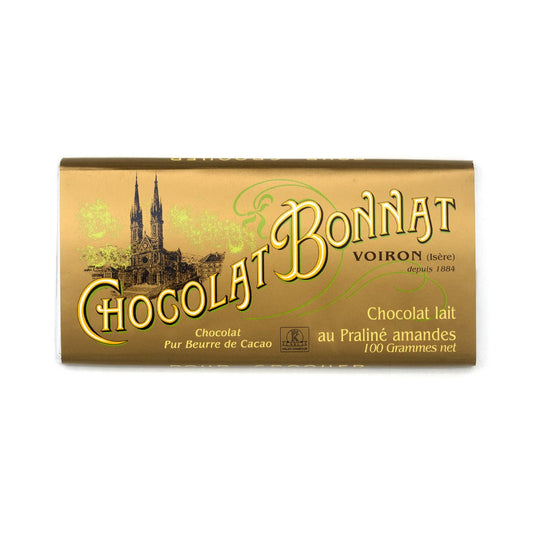 Chocolat Bonnat chocolate bar packaging on a white background