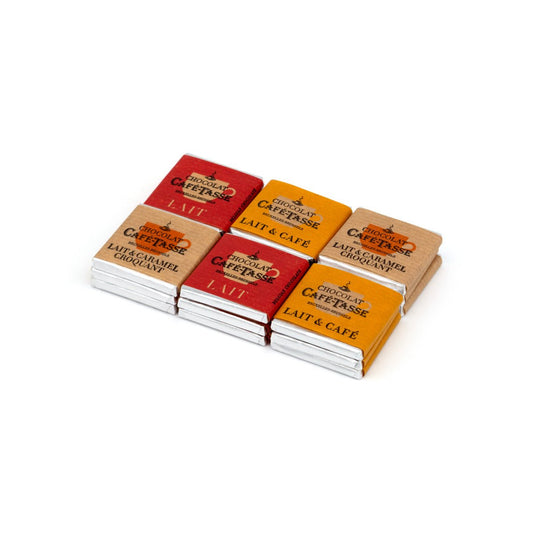 Cafe-Tasse 3-Flavor Assorted 38% Milk Chocolate Napolitans