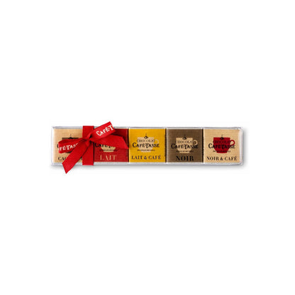 Cafe-Tasse 5-Flavour Assorted Chocolate Napolitans Box - 15 pc - 75g