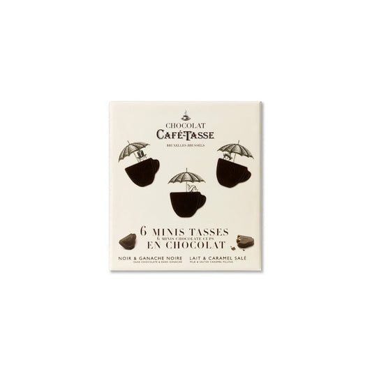 Cafe-Tasse Assorted Milk and Dark Mini-Tasses Gift Box - 6 pc - 66g (Past Date)