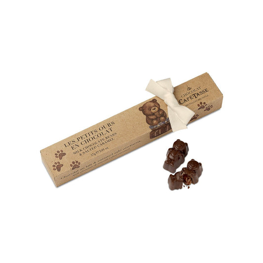 Café-Tasse Bear Shaped Salted Caramel Milk Chocolates - 6 pc - 57g