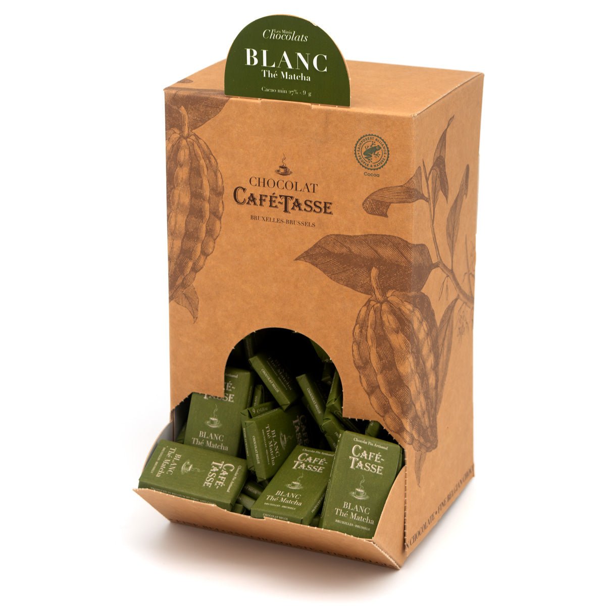 Cafe-Tasse Blanc Thé Matcha 27% White Chocolate & Matcha Tea Mini-Bars