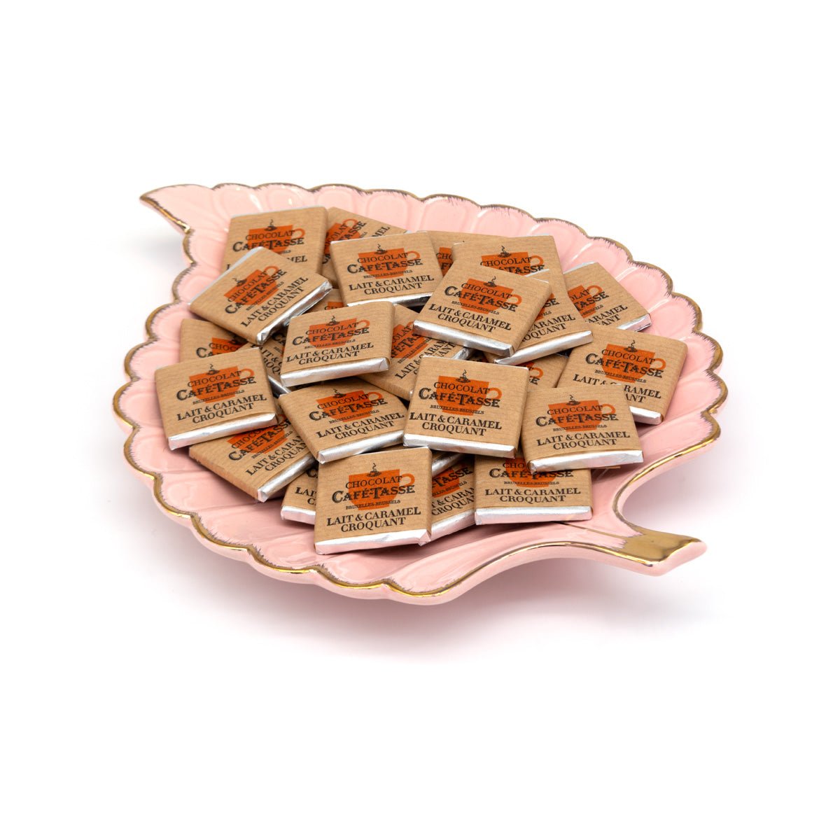 Cafe-Tasse Lait Caramel Croquant 38% Milk Chocolate & Caramel Napolitans