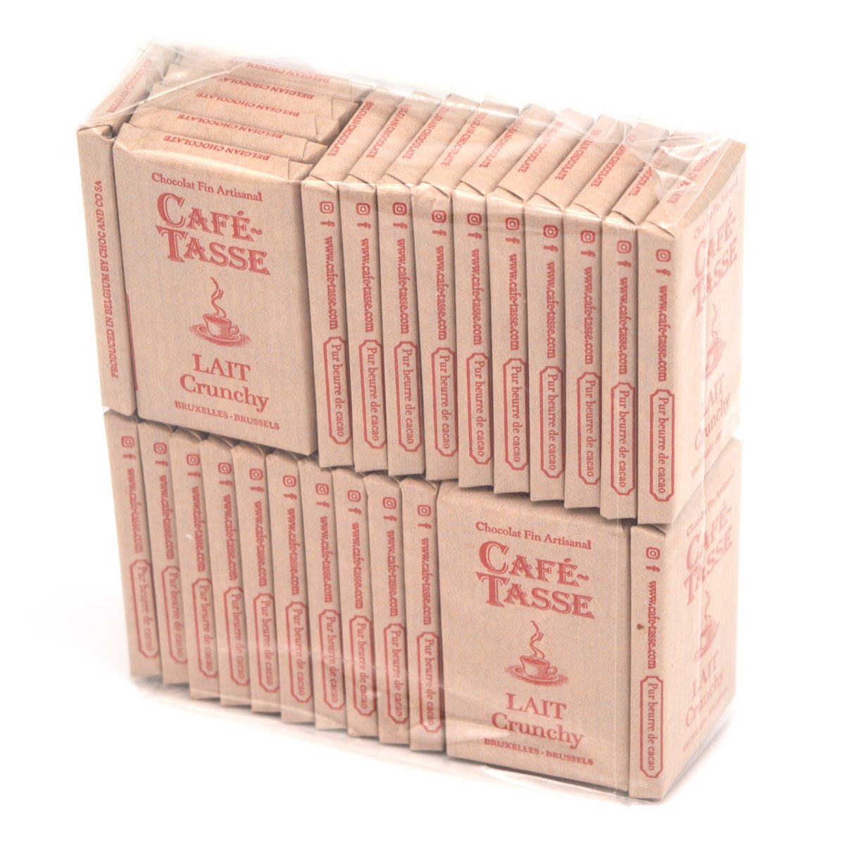 Cafe-Tasse Lait Crunchy 38% Milk Chocolate & Crisps Mini-Bars