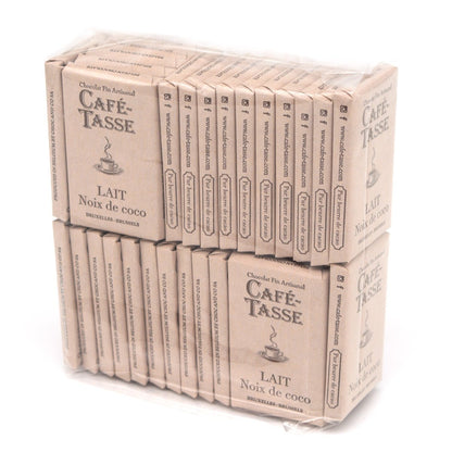 Cafe-Tasse Lait Noix de Coco 35% Milk Chocolate & Coconut Mini-Bars