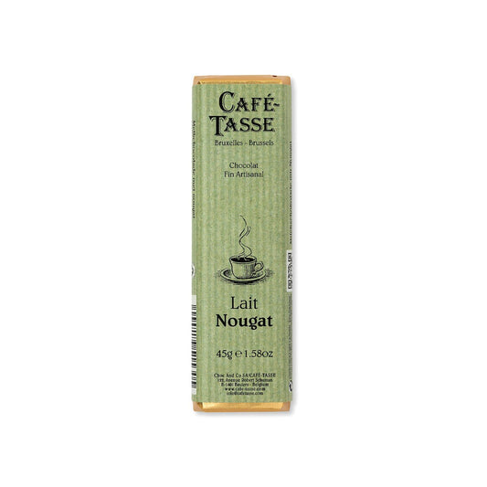 Café-Tasse Lait Nougat 38% Milk Chocolate with Nougat Bar - 45g