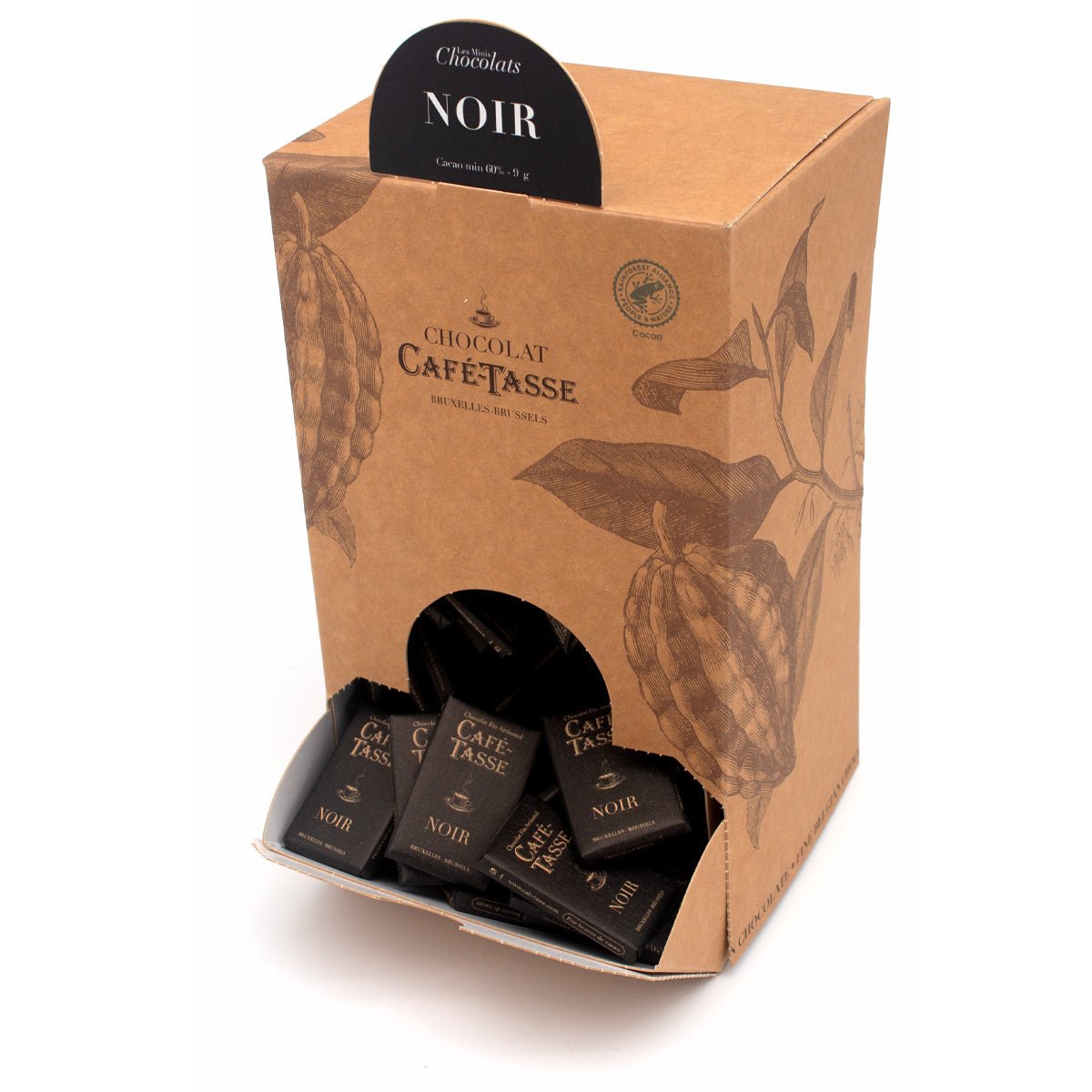 Cafe-Tasse Noir 60% Dark Semisweet Chocolate Mini-Bars