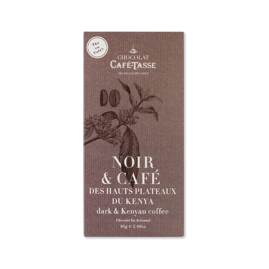 Café-Tasse Noir & Cafe du Kenya 60% Dark Chocolate & Coffee Bar - 85g