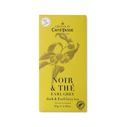 Cafe-Tasse Noir & Thé 60% Dark Chocolate & Earl Grey Tea Bar - 85g