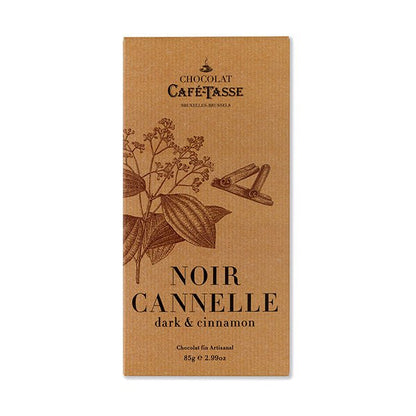 Cafe-Tasse Noir Cannelle 60% Dark Chocolate & Cinnamon Bar - 85g