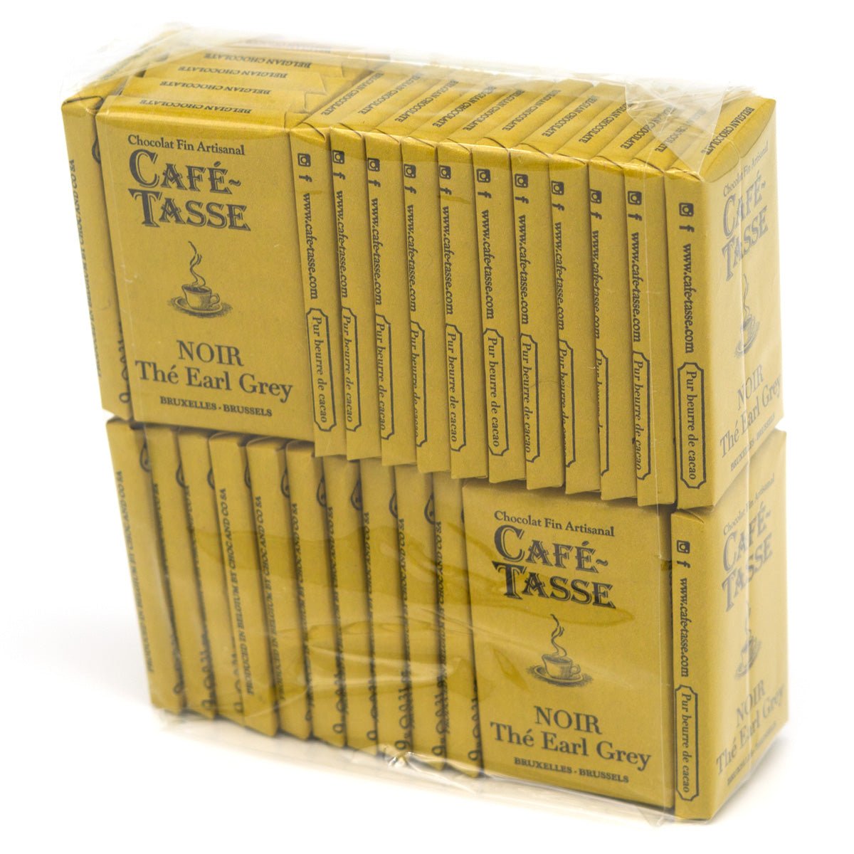 Cafe-Tasse Noir Thé Earl Grey 60% Dark Chocolate & Tea Mini-Bars