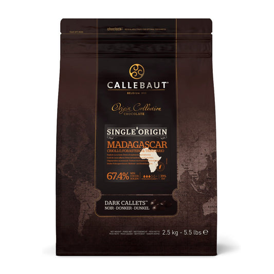 Callebaut Madagascar 67% Single Origin Dark Chocolate Callets
