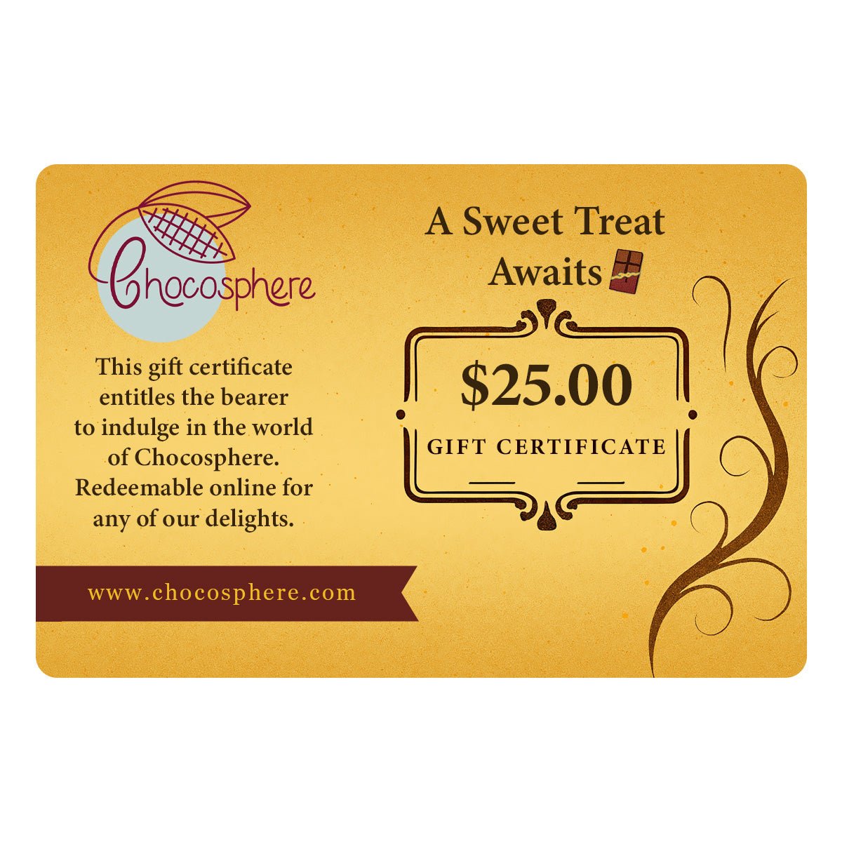 Chocosphere Gift Card