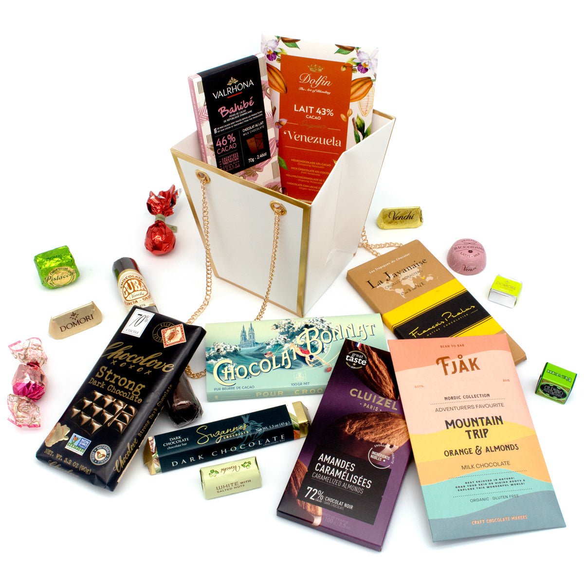 Chocosphere Assorted Chocolate Bar & Confections Gift Bag