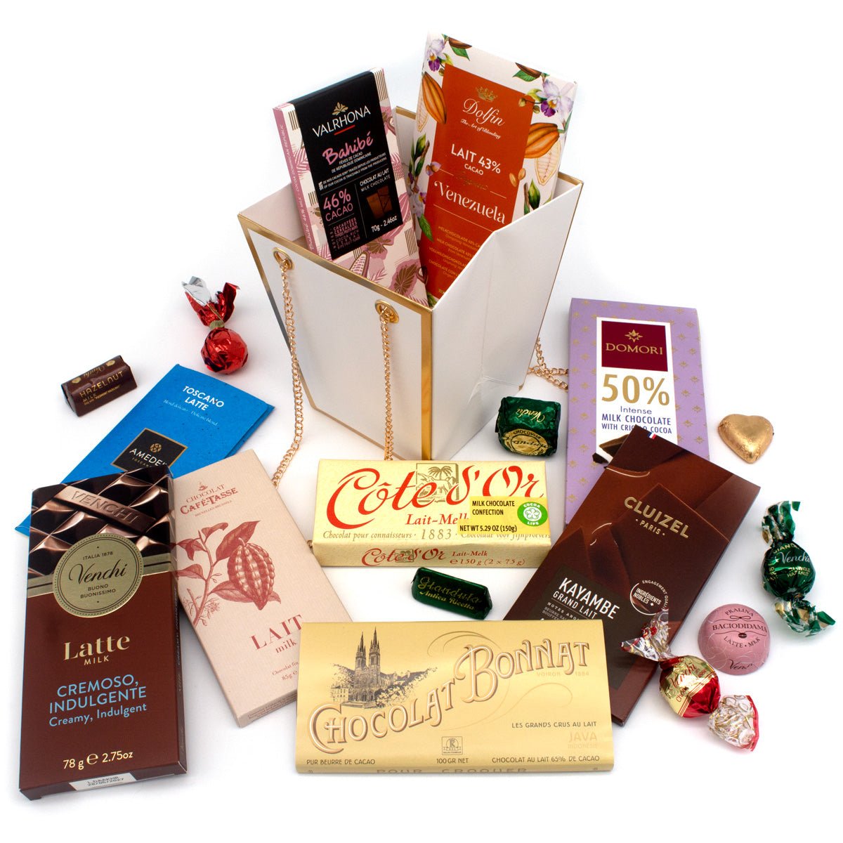 Chocosphere Assorted Chocolate Bar & Confections Gift Bag