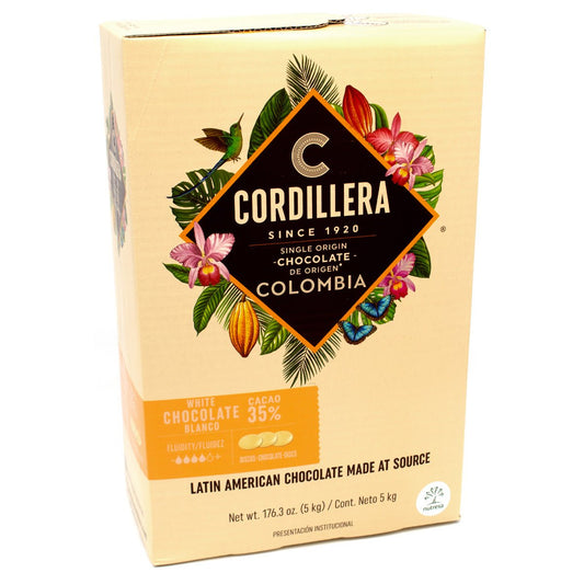 Cordillera Colombia 35% Single Origin White Chocolate Discs