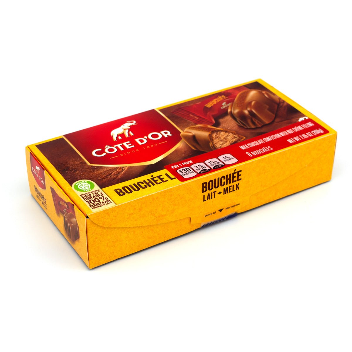 Cote d'Or Bouchee Milk Chocolate Hazelnut Confections Box - 8-pc - 200g