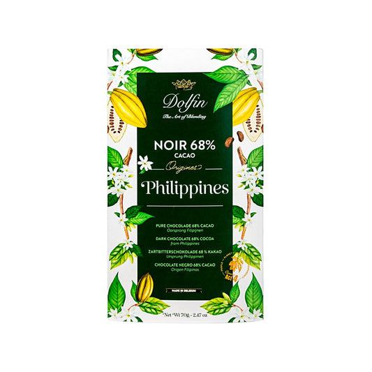 Dolfin Noir Philippines 68% Single Origin Dark Chocolate Bar - 70g
