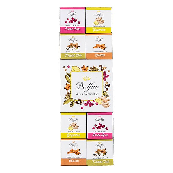Dolfin Spiced Assorted Chocolate Napolitains Box - 24 pc - 108g