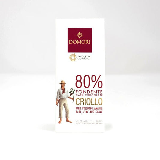 Domori Criollo 80% Dark Chocolate Bar - 50g
