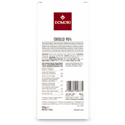 Domori Criollo 90% Dark Chocolate Bar - 50g