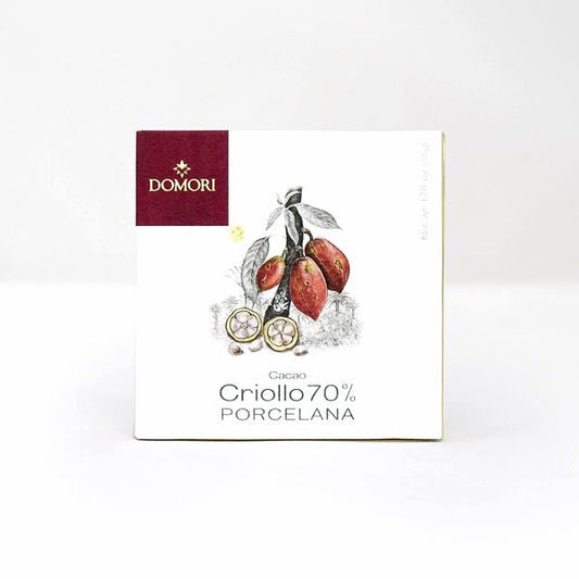 Domori Criollo Porcelana 70% Single Origin Dark Chocolate Bar - 50g