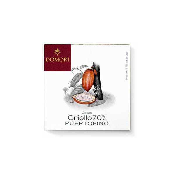 Domori Puertofino Criollo 70% Dark Chocolate Bar - 50g