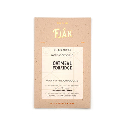 Fjak Oatmeal Porridge 38% White Chocolate Bar - 60g