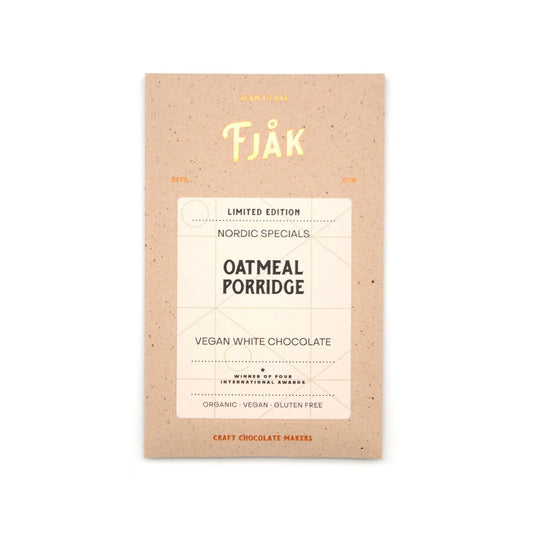 Fjak Oatmeal Porridge 38% White Chocolate Bar - 60g