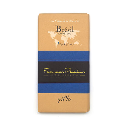 Pralus Bresil 75% Single Origin Dark Chocolate Bar - 100g