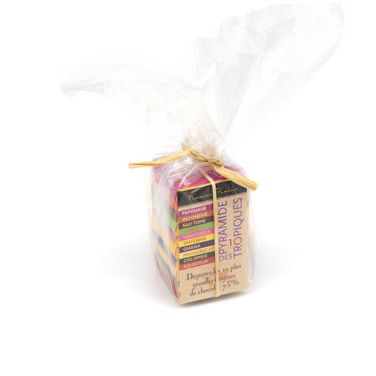 Pralus Mini Pyramide 75% Dark Chocolate Napolitains - 10 pc - 50g