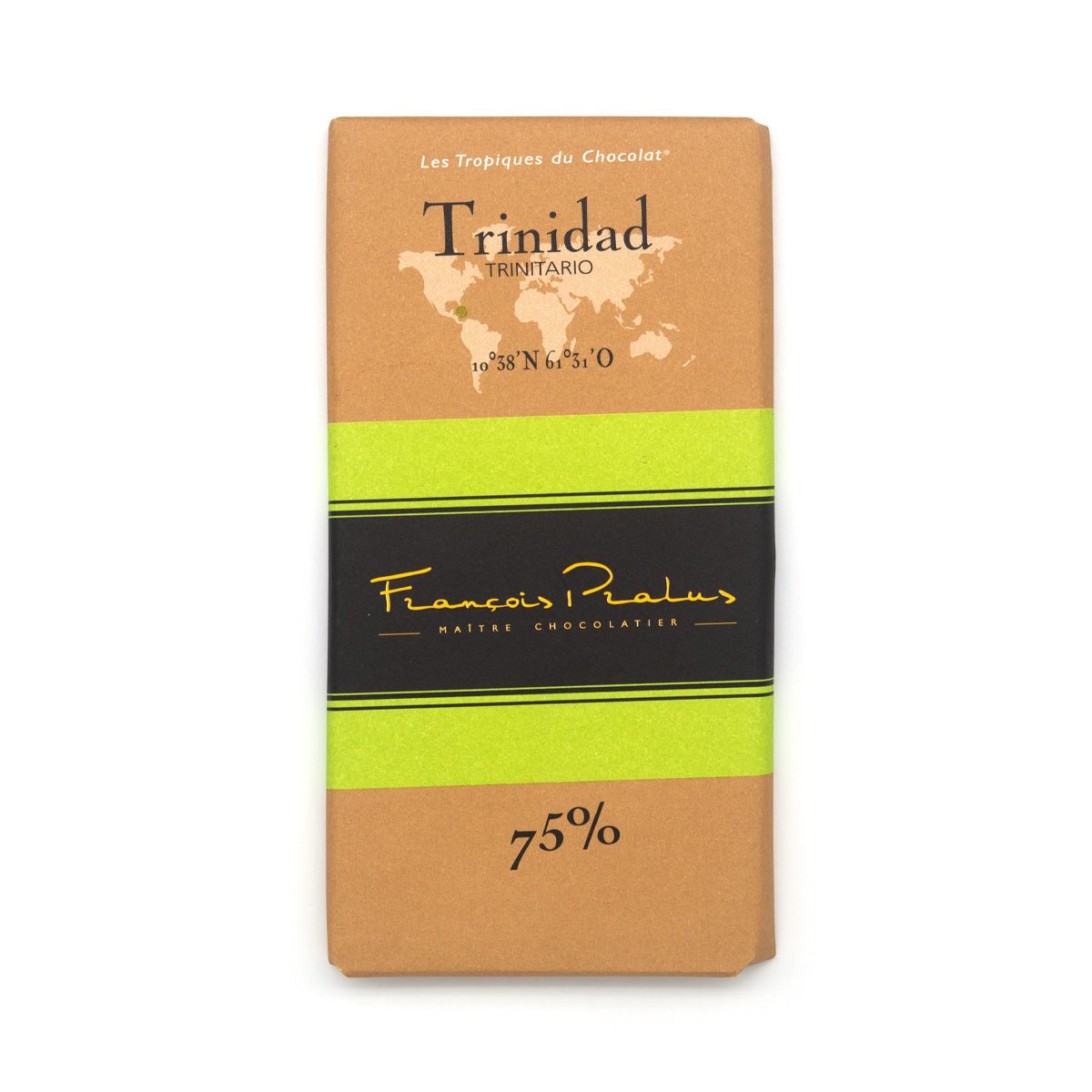 Pralus Trinidad 75% Single Origin Dark Chocolate Bar - 100g
